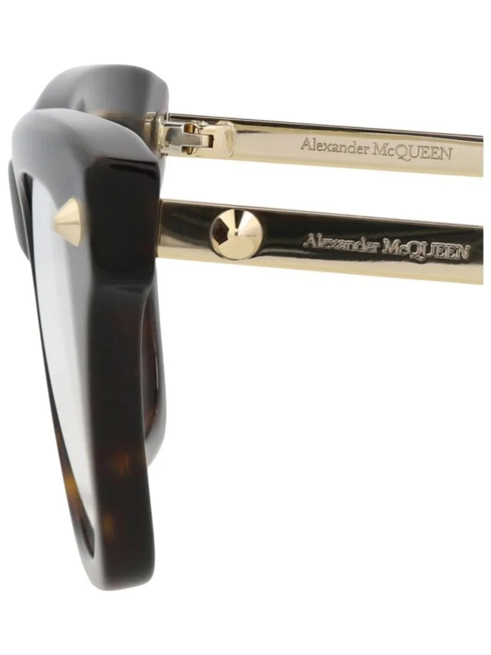 New Alexander McQueen Women's Eyeglasses Square Rectangle Recycled Acetate Frame